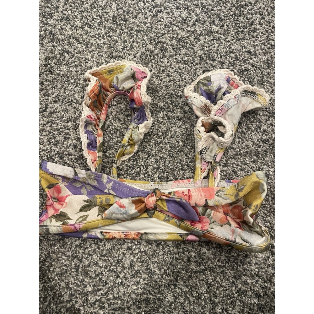 Zimmermann Kids Girls Youth Floral Bikini Top Size 8